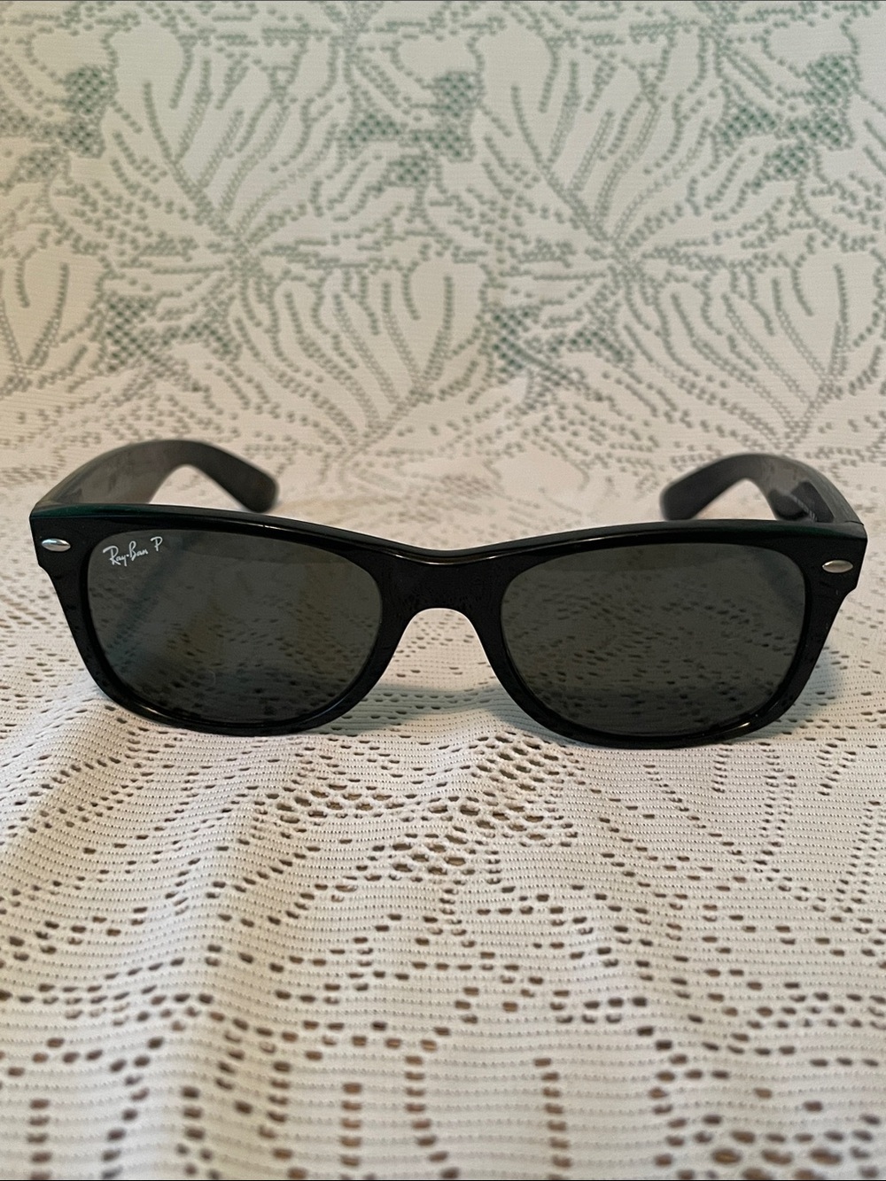 Ray-Ban Black Polarized Wayfarer-Style Men's Sunglasses - Picture 5 of 11